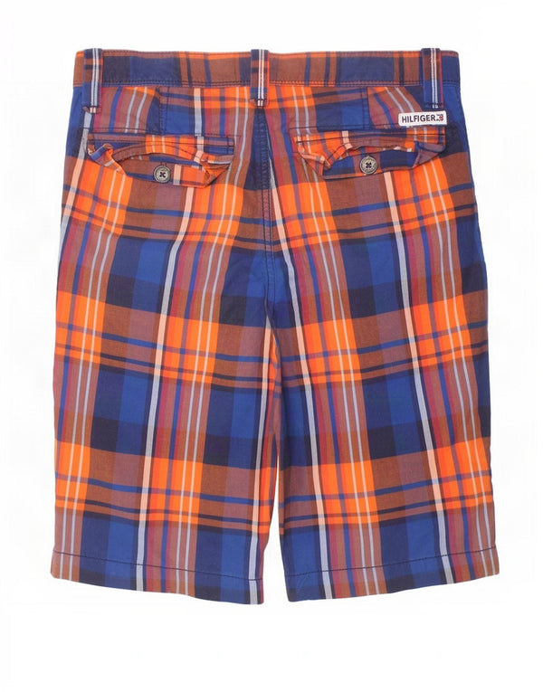 Tommy Hilfiger Chino-Shorts für Jungen, 15–16 Jahre, W30, mehrfarbig, kariert, Baumwolle