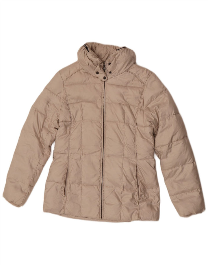 Zara Wattierte Jacke mit Kapuze für Mädchen, 13–14 Jahre, Beige
