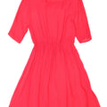 VINTAGE Damen A-Linien-Kleid UK 14 Large Pink