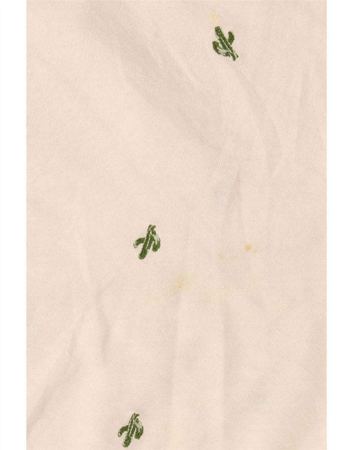 Marks & Spencer Damen-Sweatshirt mit abstraktem Muster, Gr. 42, Größe L, Weiß