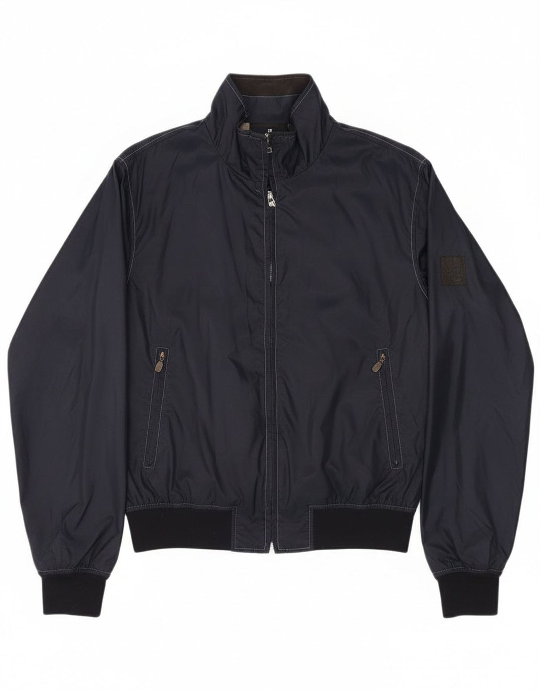 Belstaff Damen Bomberjacke UK 14 Medium Marineblau Nylon