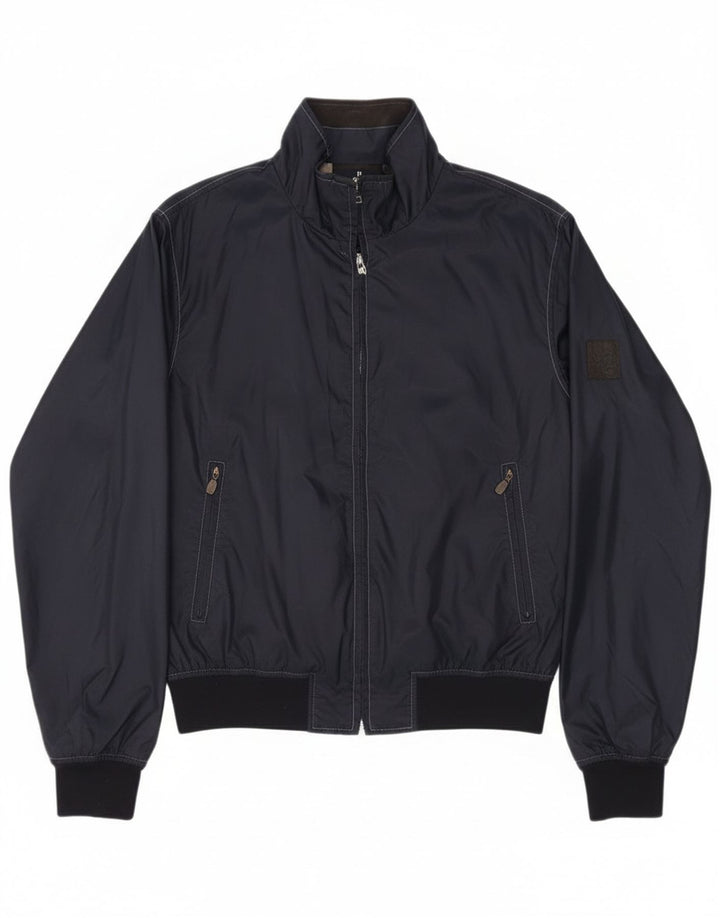 Belstaff Damen Bomberjacke UK 14 Medium Marineblau Nylon