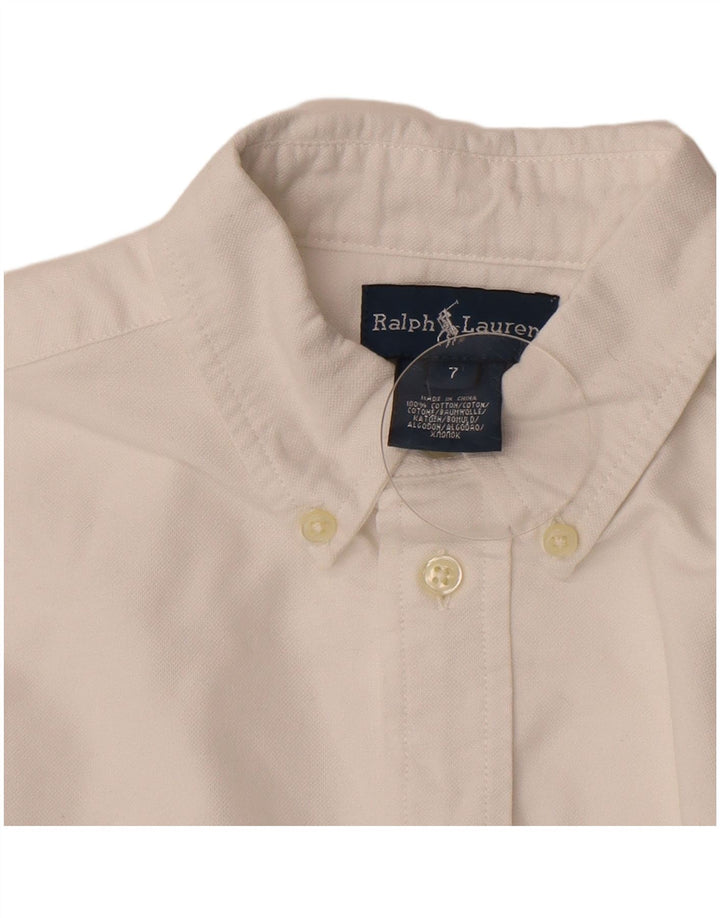 Ralph Lauren Hemd für Jungen, 6–7 Jahre, weiße Baumwolle