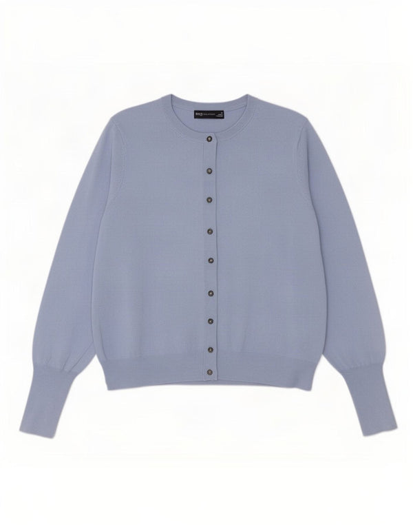 Marks & Spencer Damen Strickjacke UK 18 XL Blaue Viskose