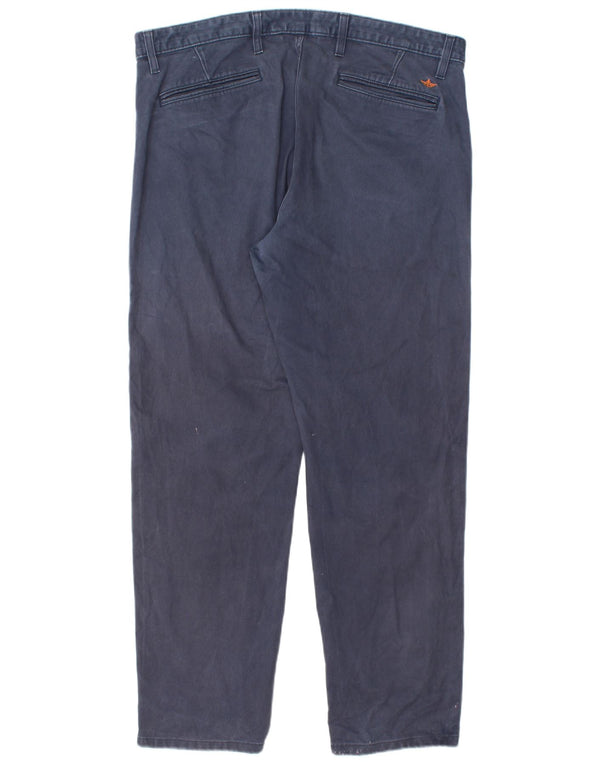 DOCKERS Gerade Chinohose für Herren, W38, L30, marineblaue Baumwolle