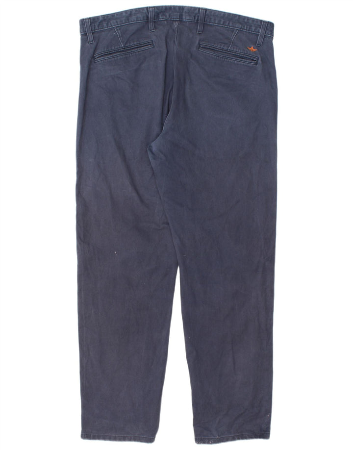 DOCKERS Gerade Chinohose für Herren, W38, L30, marineblaue Baumwolle