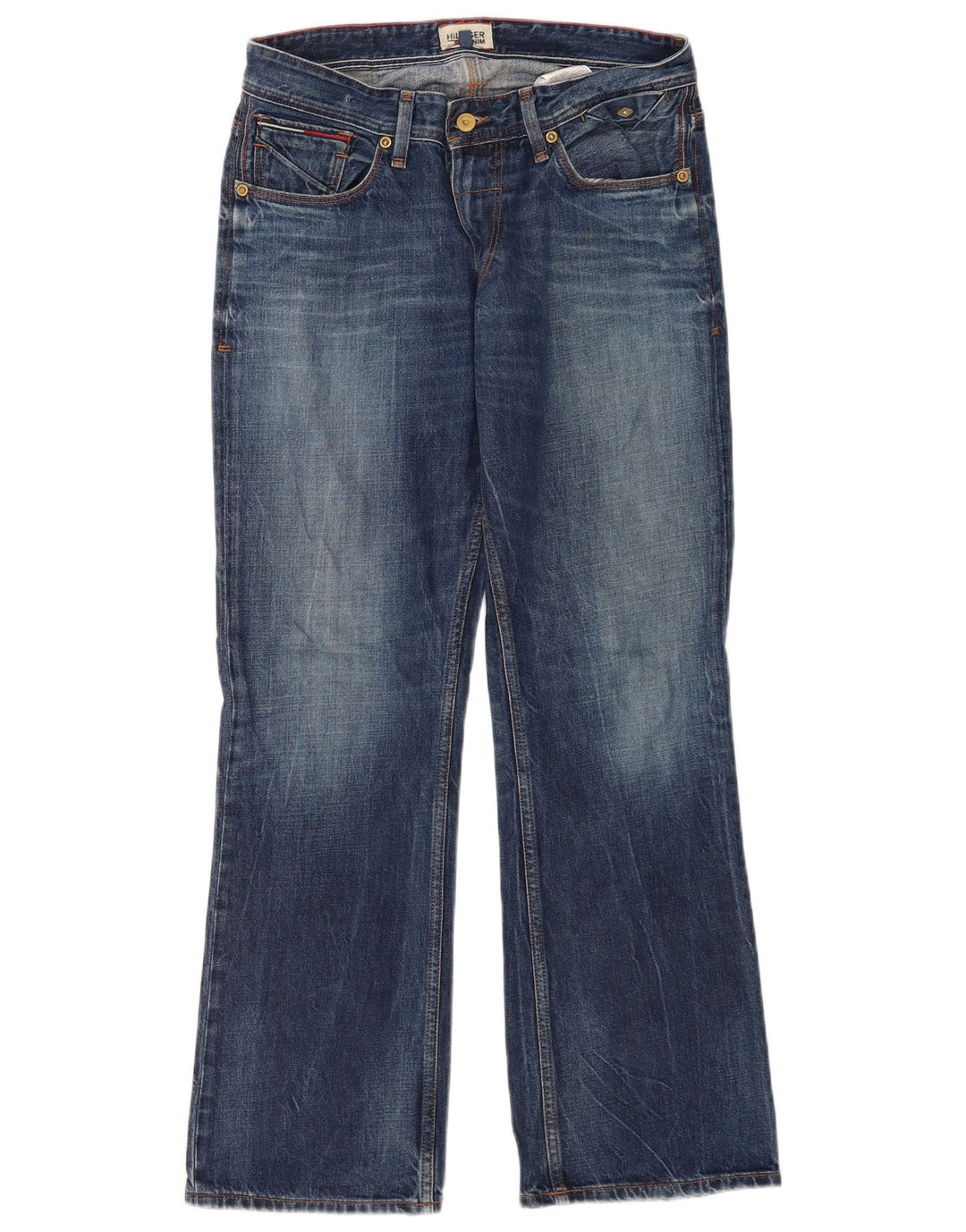 Tommy Hilfiger Herren Bootcut Jeans W30 L30 Blaue Baumwolle