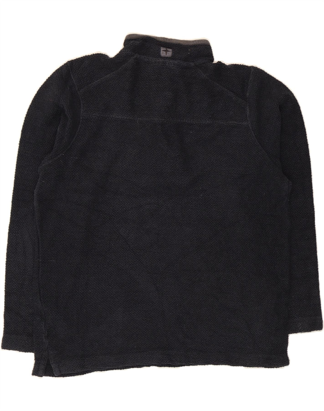 MOUNTAIN WAREHOUSE Mens Button Neck Sweatshirt Jumper Medium Navy Blue Vintage Mountain Warehouse and Second-Hand Mountain Warehouse from Messina Hembry 