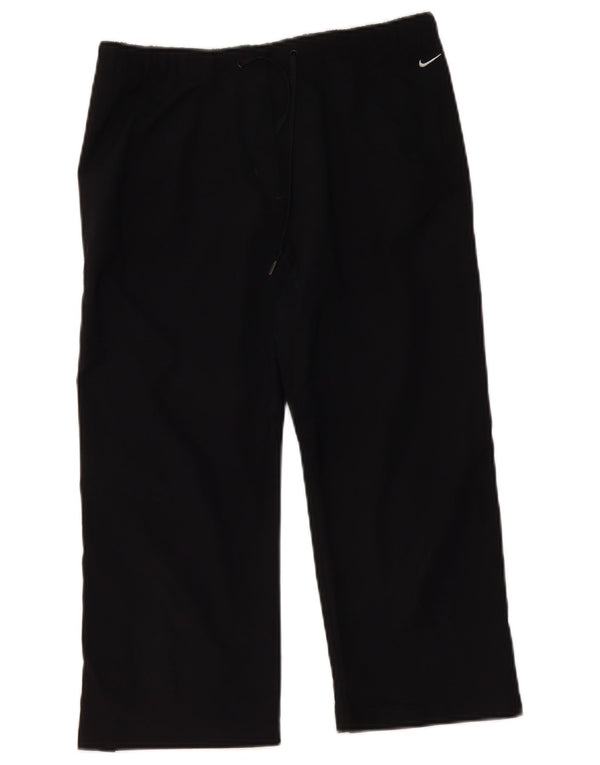 Nike Damen Dri Fit Capri Trainingshose UK 10 Small Schwarz