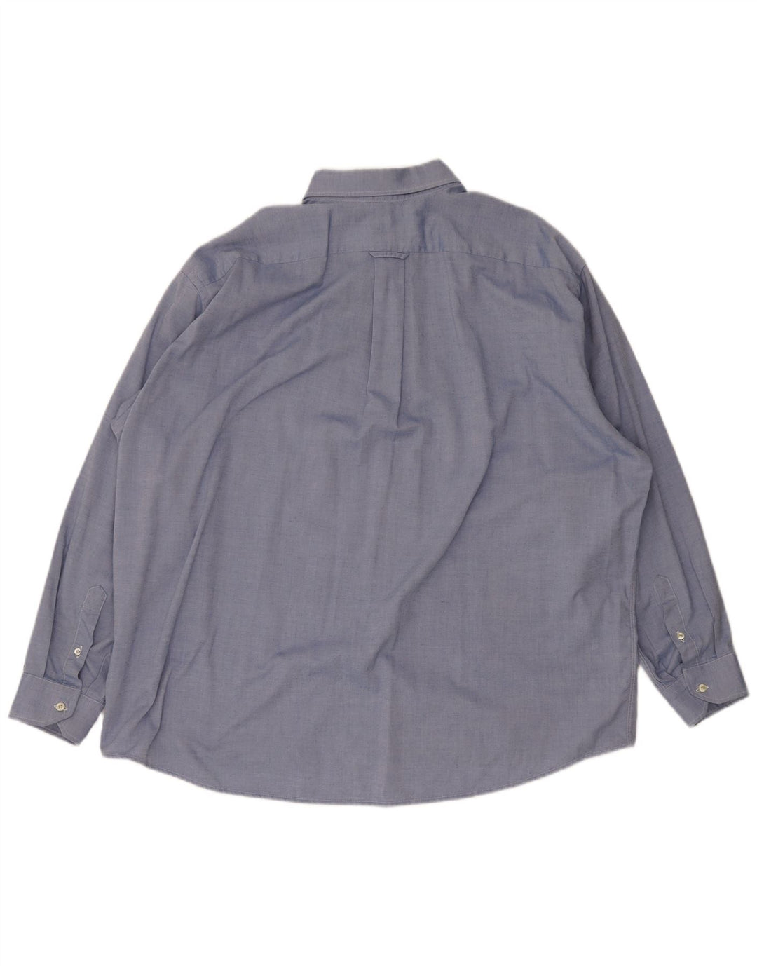 Lacoste Herrenhemd Größe 45 XL Blaue Baumwolle