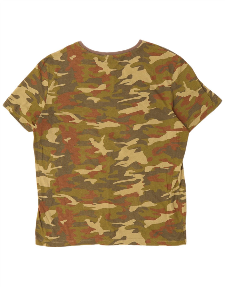 Rainbow Herren-T-Shirt mit Grafik, groß, Khaki, Camouflage, Baumwolle
