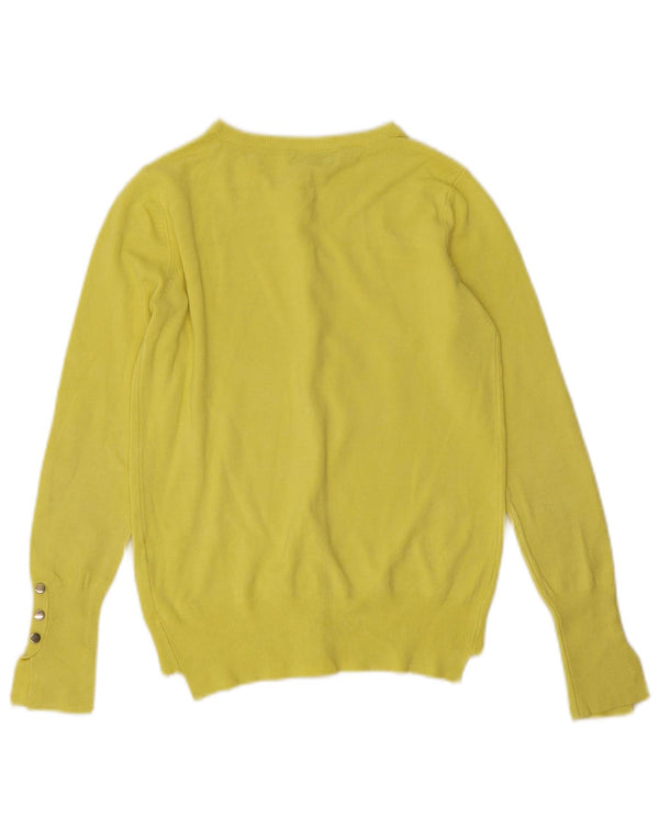 Zara Damen-Cardigan-Pullover UK 10 Small Gelb