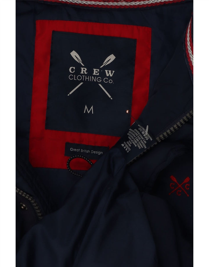 CREW CLOTHING Wattierte Herrenweste UK 38 Mittelmarineblaues Polyester