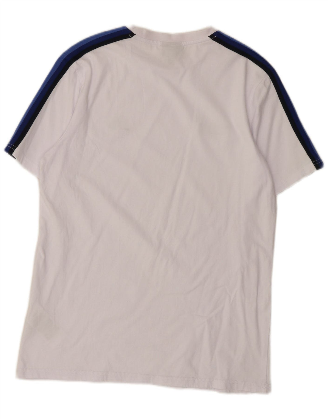 Ellesse Herren T-Shirt Top Large Weiß Colourblock Baumwolle