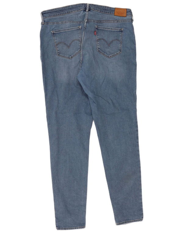 Levi's Damen 310 Shaping Super Skinny Jeans US 22 3XL W38 L32 Blaue Baumwolle