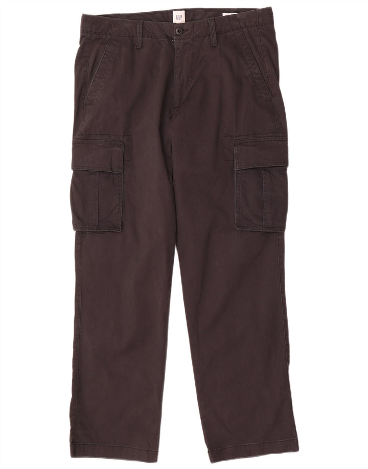 Gap gerade Cargo-Hose für Herren, W32, L30, schwarze Baumwolle