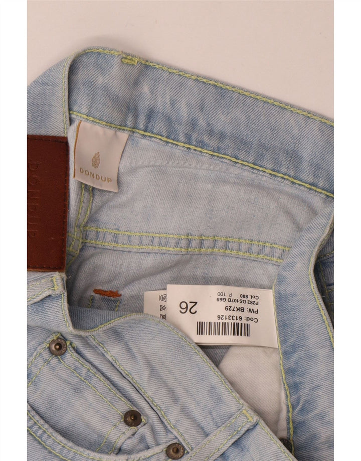 Dondup Damen Distressed Slim Jeans W26 L25 Blaue Baumwolle