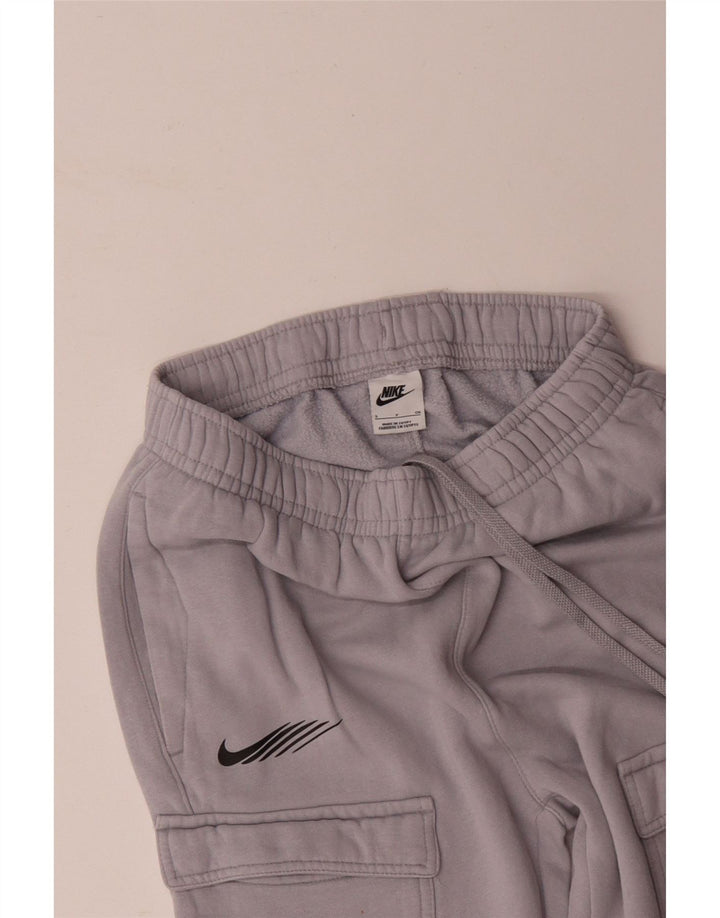 NIKE Damen Graphic Cargo Trainingshose Jogger UK 10 Small Grau
