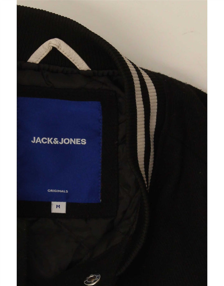 Jack & Jones Herren Graphic Varsity Jacke UK 38 Mittelschwarz Farbblock