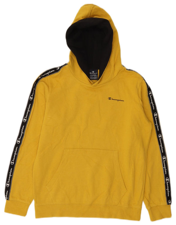 Champion Kapuzenpullover mit Grafik für Jungen, 13–14 Jahre, XL, Gelb, Farbblock
