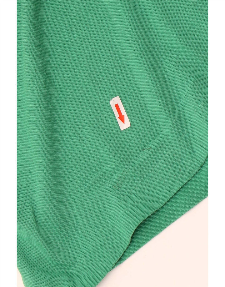 Lacoste Herren-Poloshirt, Größe 3, klein, grüne Baumwolle