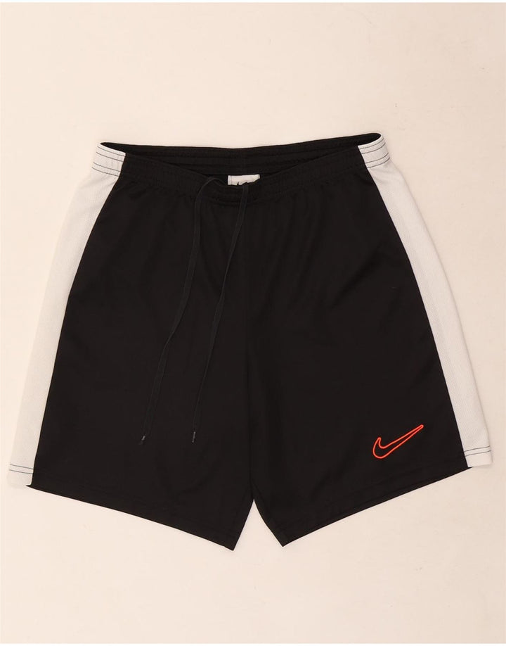 Nike Herren Dri Fit Slim Fit Sportshorts Mittelschwarzes Colourblock-Polyester