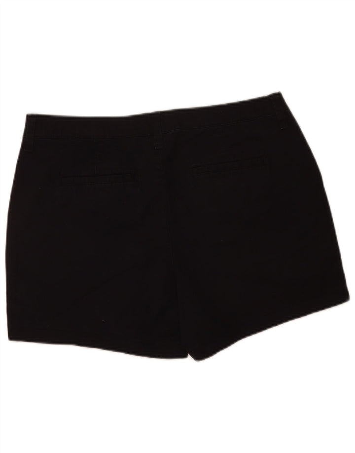Gap Damen Chinoshorts US 10 Large W32 Schwarze Baumwolle