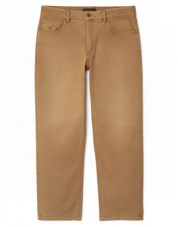 Henry Cottons Herren Straight Jeans W34 L29 Beige Baumwolle