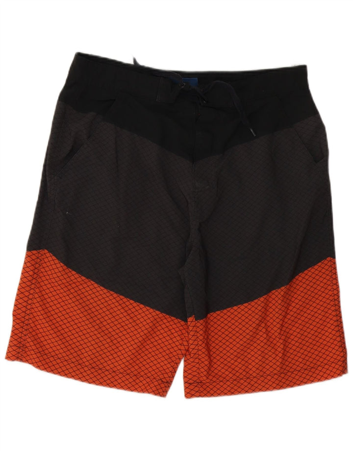 Mountain Warehouse Herren-Sportshorts aus mittelgrauem Colourblock-Polyester