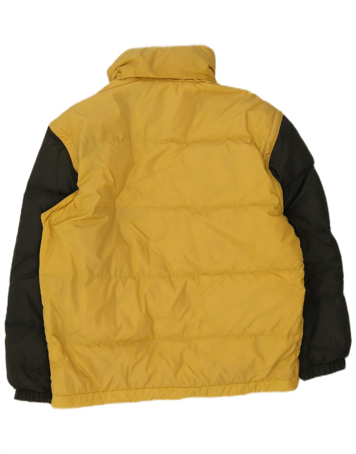Fila Herren Wattierte Jacke UK 38 Mittelgelber Farbblock
