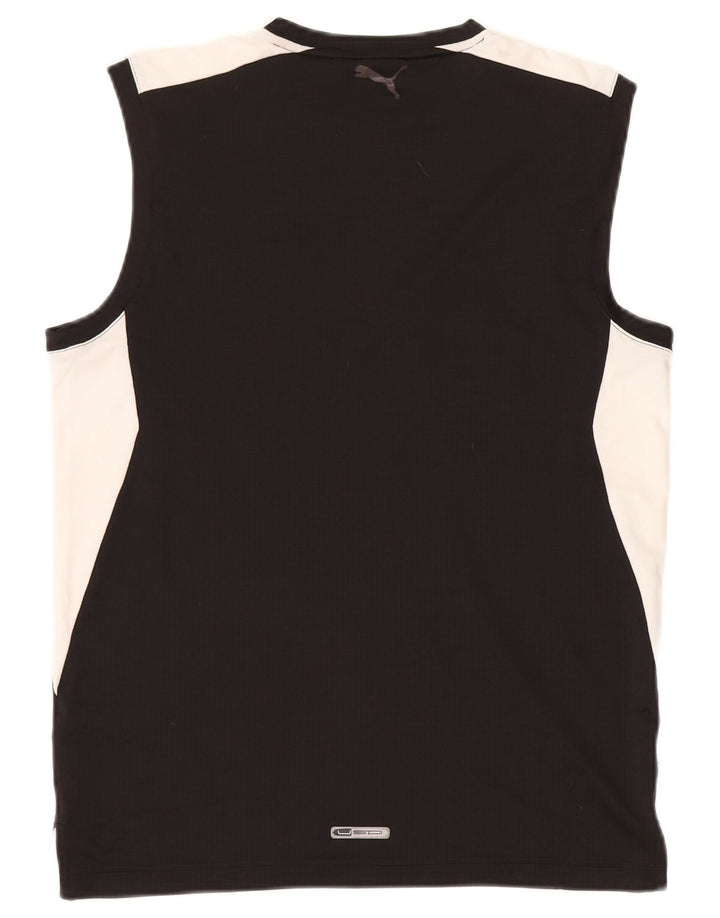 Puma Herren Grafik-Weste Top Medium Schwarz Colourblock Polyester Sports