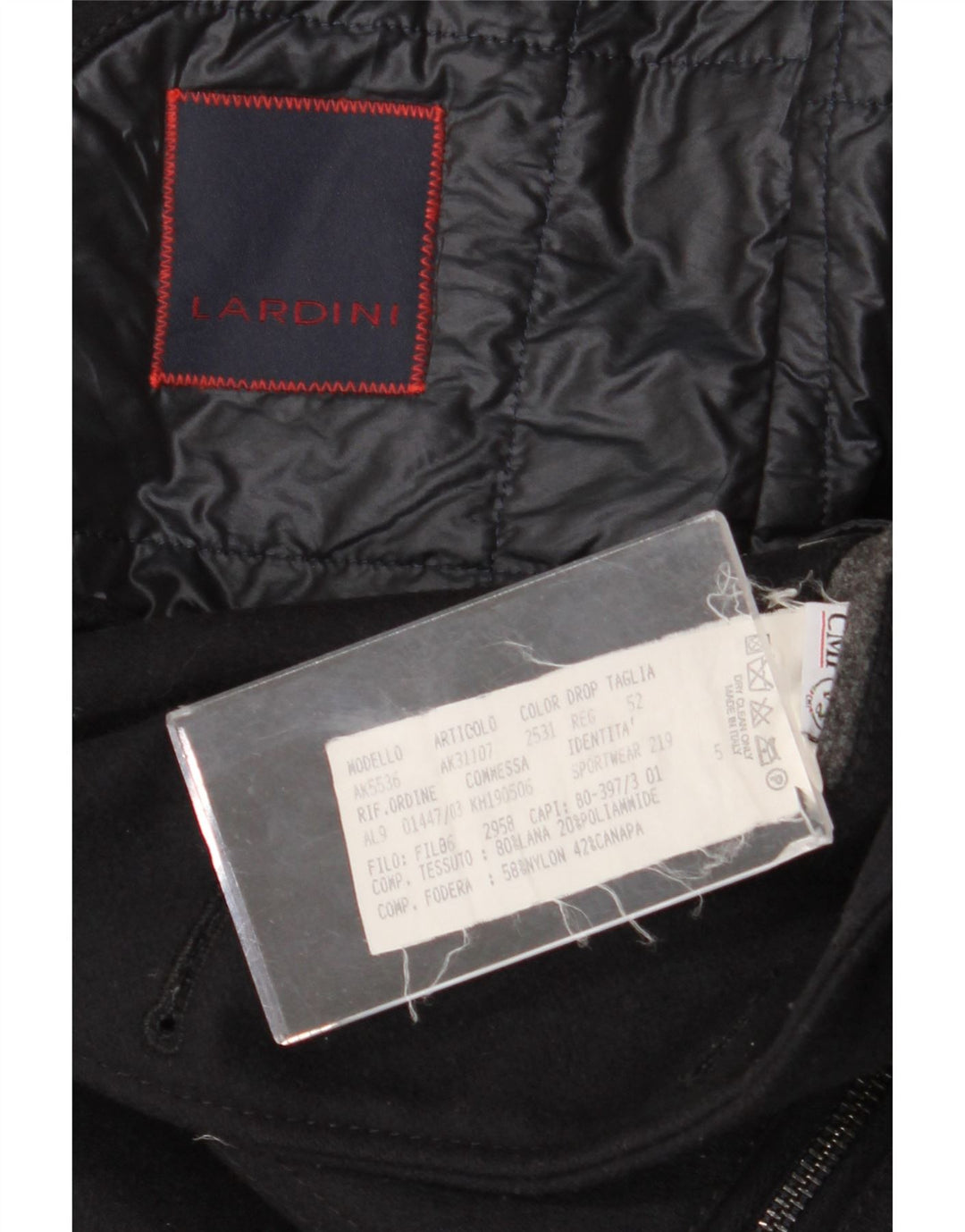 Lardini Herren 3-Knopf-Blazerjacke IT 52 XL Marineblaue Wolle
