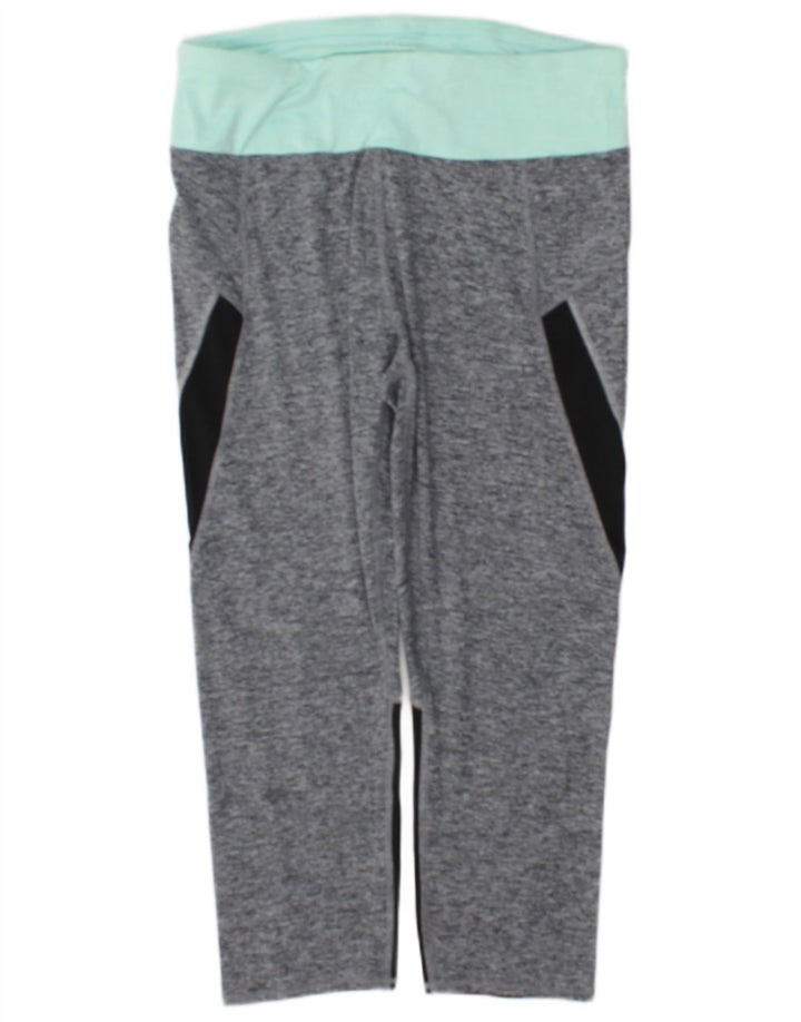 Marks & Spencer Damen Capri-Leggings UK 14 Mittelgrauer Farbblock