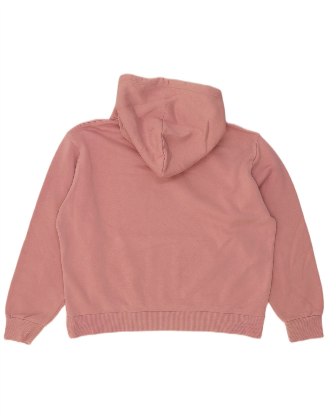 Converse Damen Übergroßer Kapuzenpullover UK 14 Mittelrosa Baumwolle