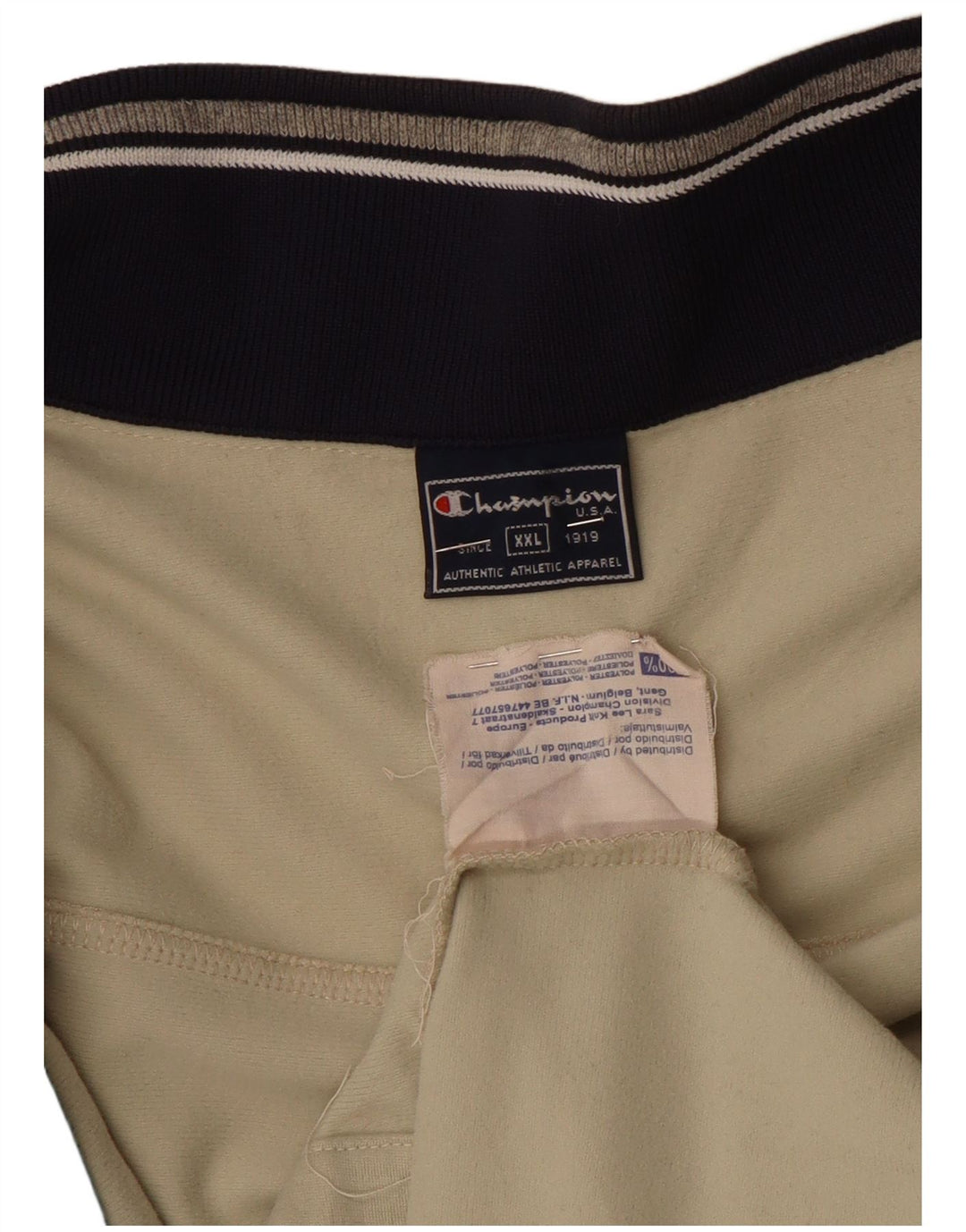 Champion Herren-Trainingsanzug-Oberteil, Jacke, 2XL, Beige, Polyester