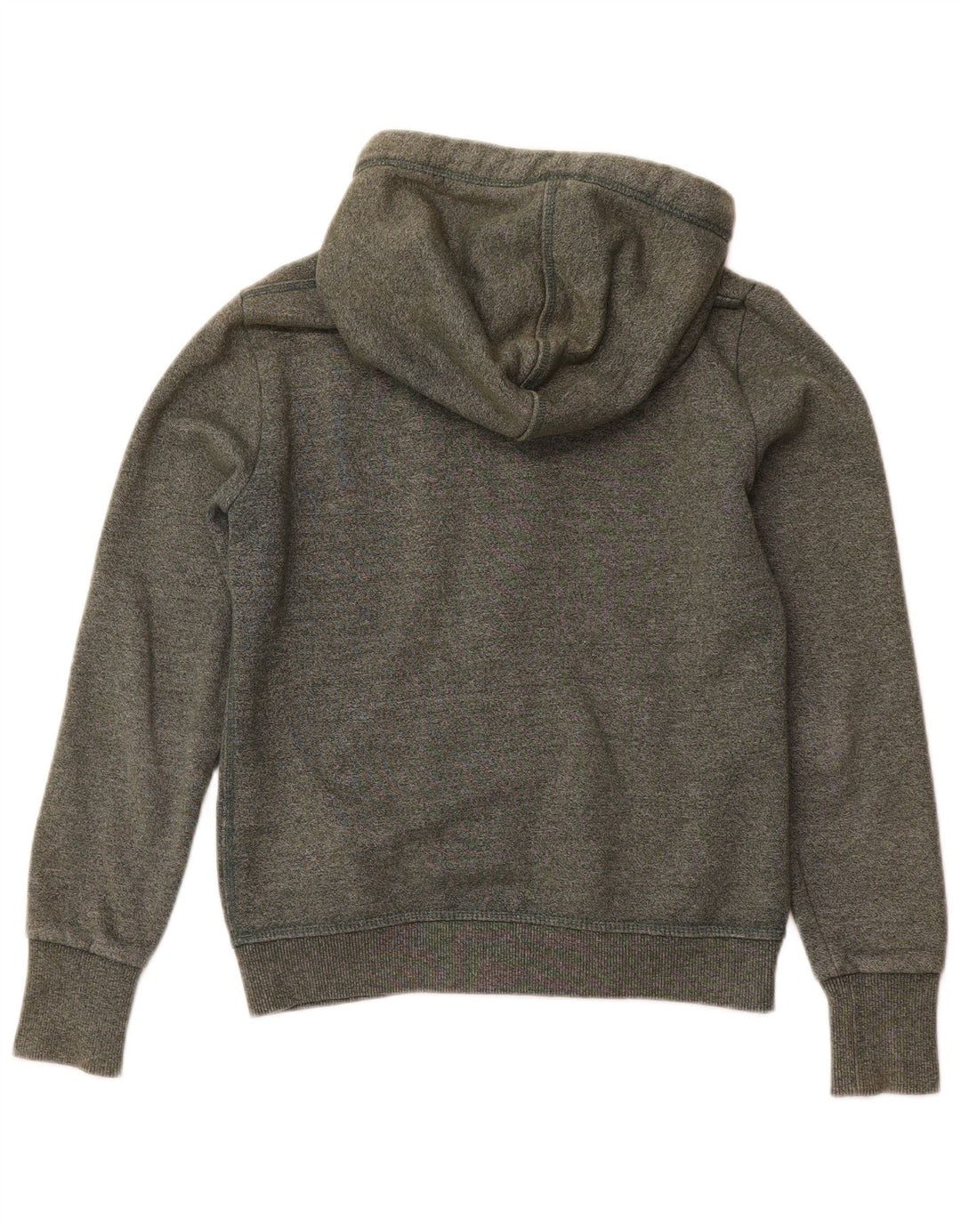 SUPERDRY Herren-Kapuzenpullover mit Reißverschluss, mittlere Khaki-Baumwolle