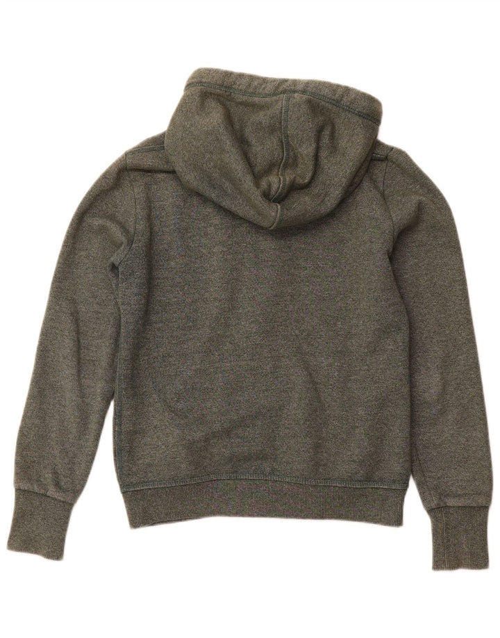 SUPERDRY Herren-Kapuzenpullover mit Reißverschluss, mittlere Khaki-Baumwolle