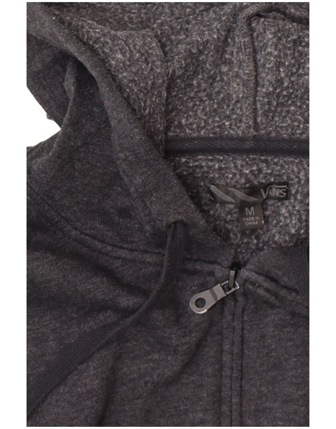 VANS Damen Zip Hoodie Pullover UK 14 Mittelgrau