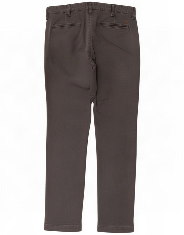 Dockers Mens Slim Chino Trousers W34 L34 Grey Cotton