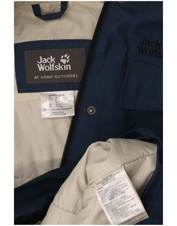 Jack Wills Damen-Windbreakerjacke mit Kapuze, Gr. 12/14, mittleres Marineblau