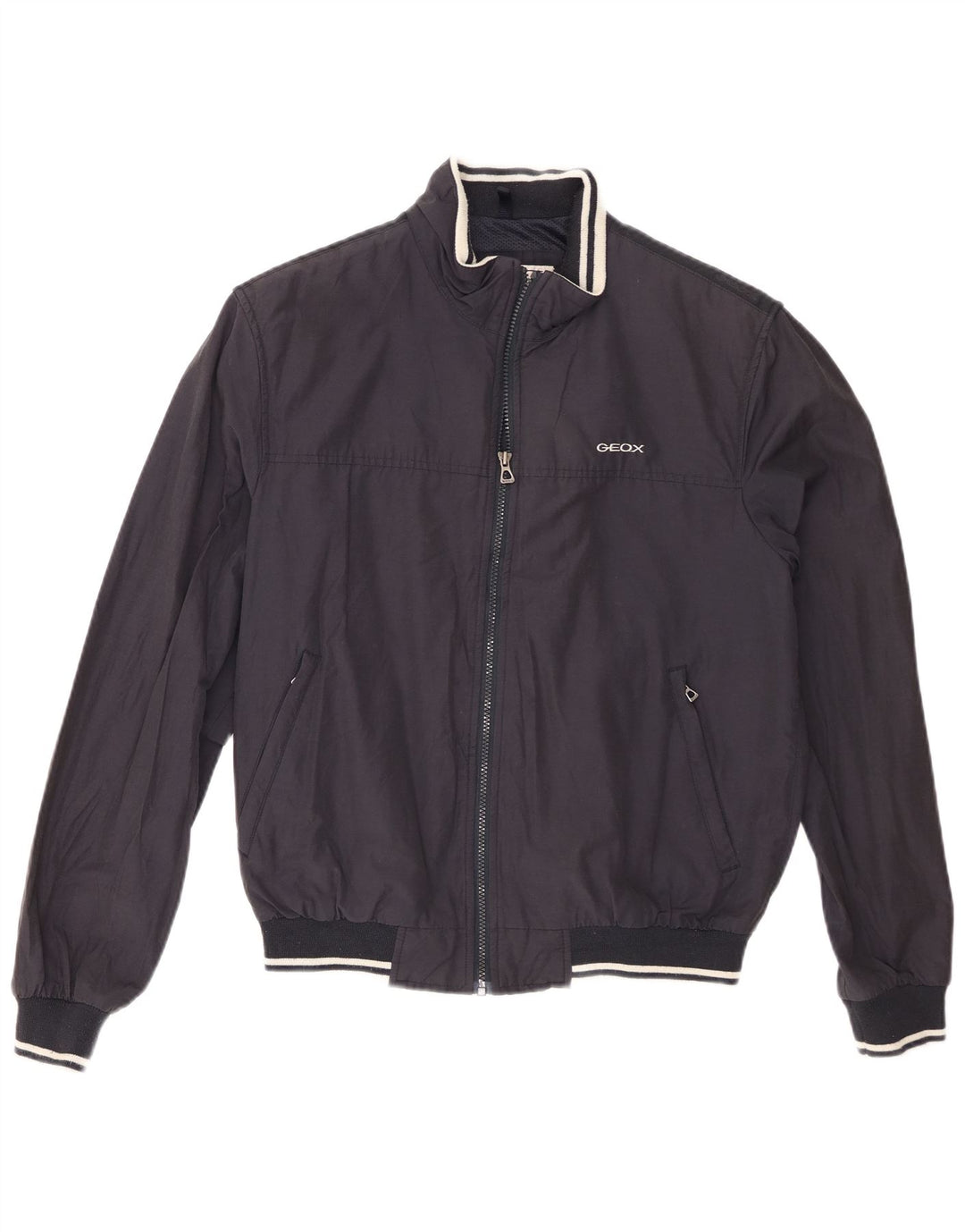 Geox Herren Bomberjacke UK 38 Medium Marineblau Baumwolle