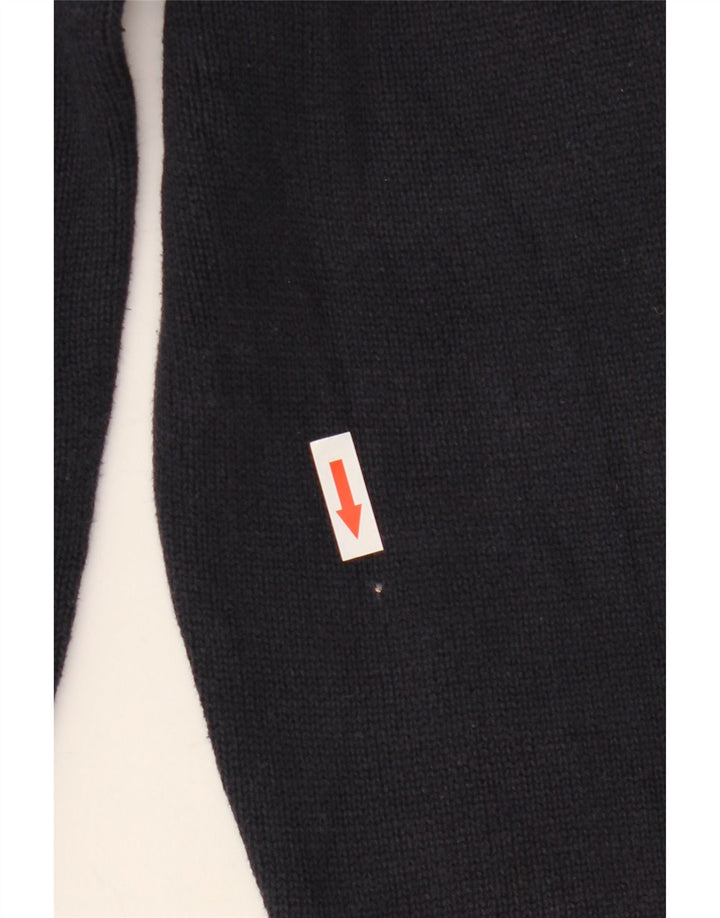 Zara Herren-Pullover mit V-Ausschnitt, Größe L, Marineblau