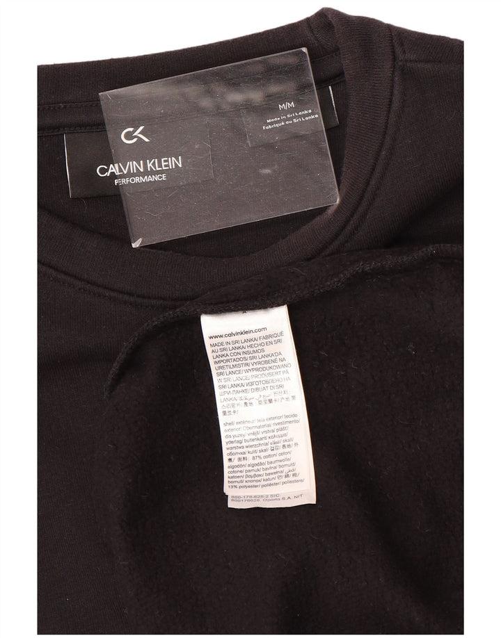 CALVIN KLEIN Damen Performance Sweatshirt Pullover UK 14 Mittelbraun
