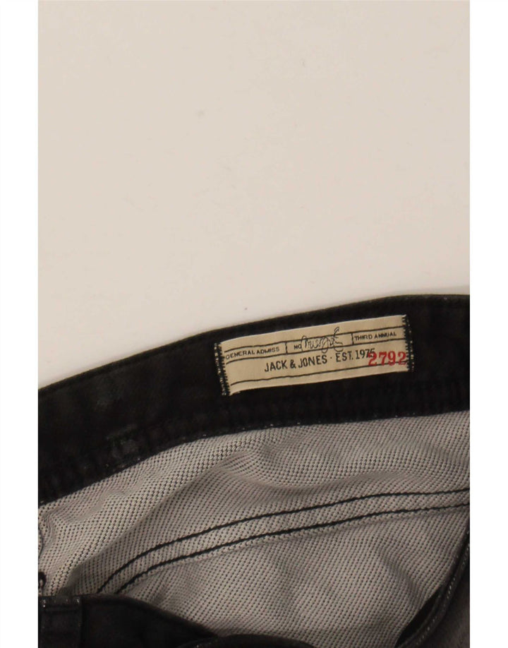 Jack & Jones Herren GLENN Slim Jeans W32 L34 Schwarze Baumwolle