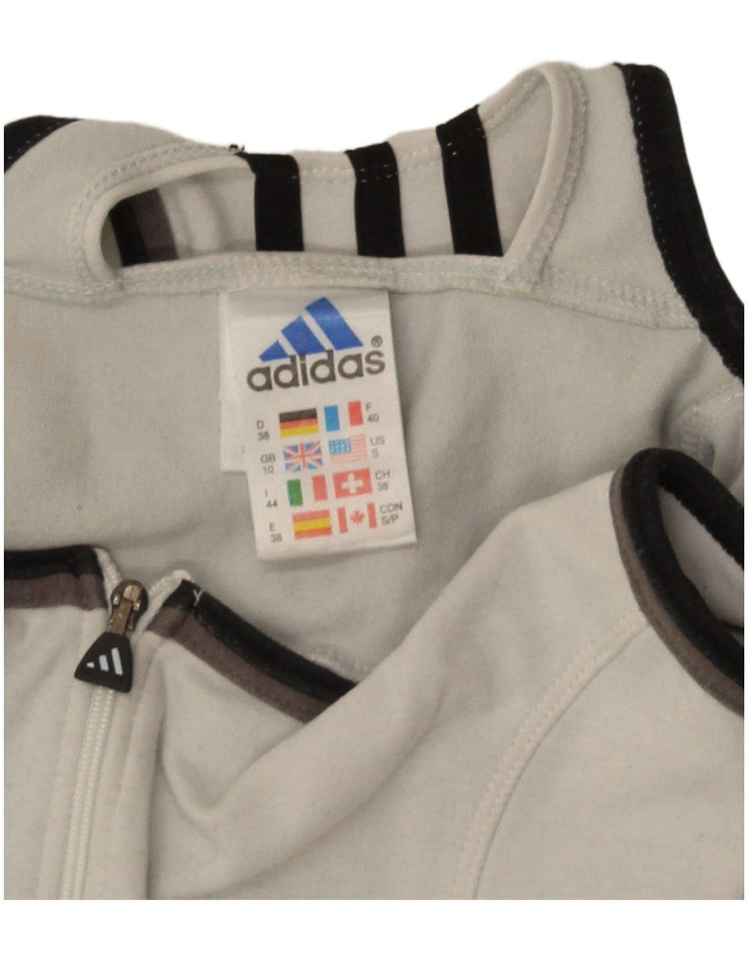 Adidas Damen Playsuit UK 10 Small Schwarz Colourblock Baumwolle