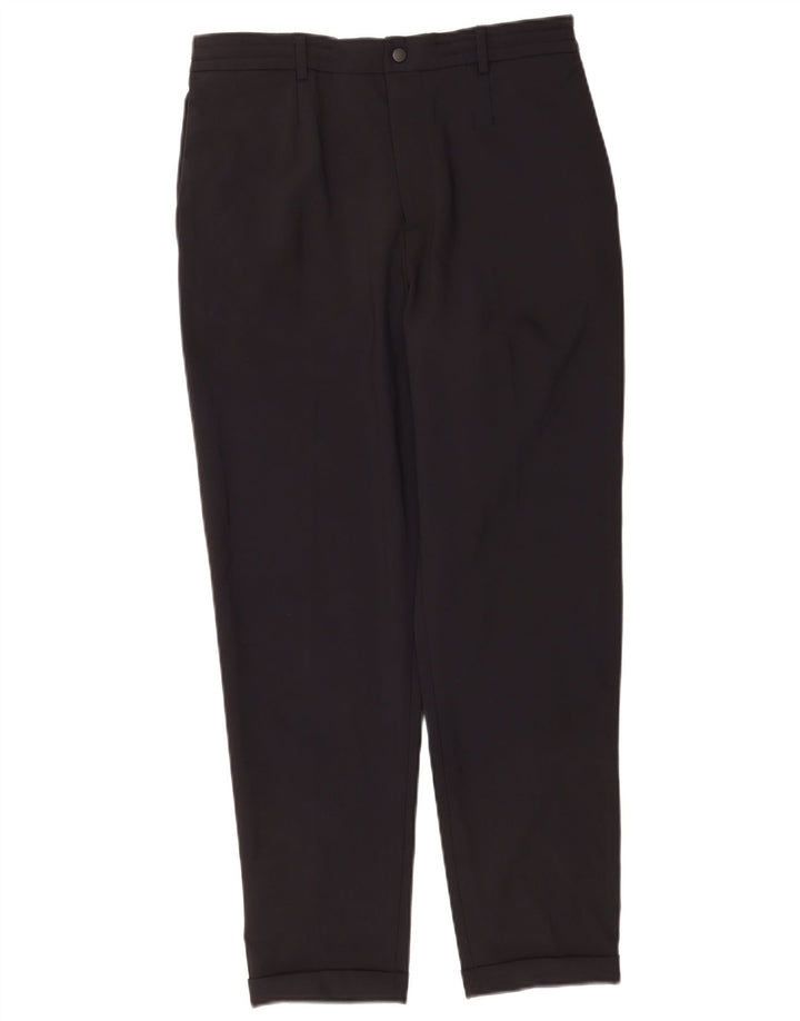 Gerade Chino-Hose für Damen von Zara, Größe M, W31, L28, Schwarz