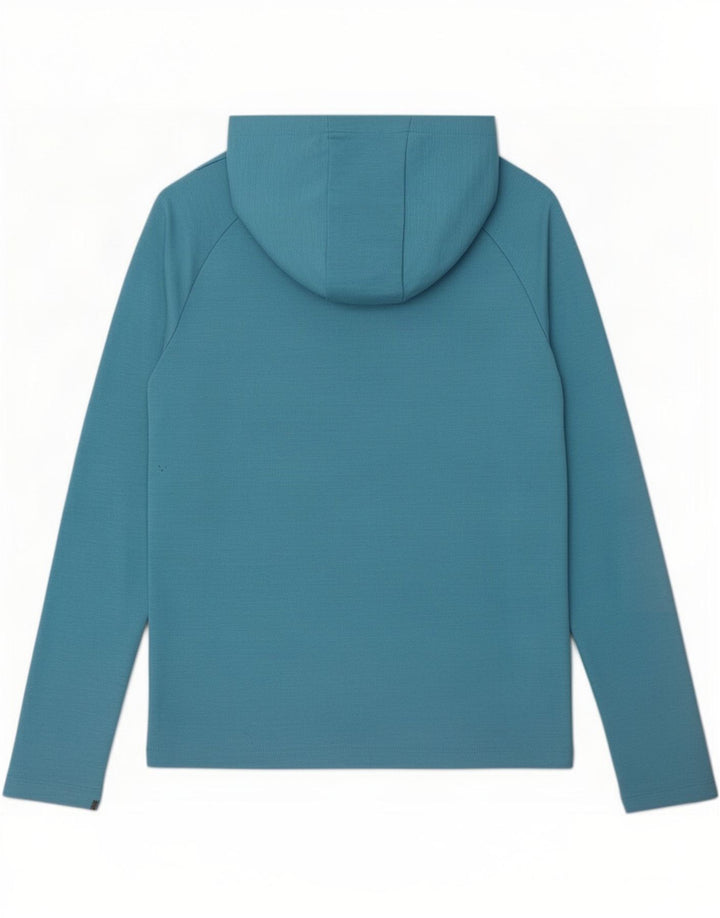 Nike Dri Fit Kapuzenoberteil für Jungen, langärmlig, 12–13 Jahre, Größe L, blau, Polyester