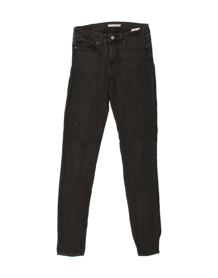 LEVI'S Womens 711 Skinny Jeans W27 L33 Grey Cotton Vintage Levi's and Second-Hand Levi's from Messina Hembry 