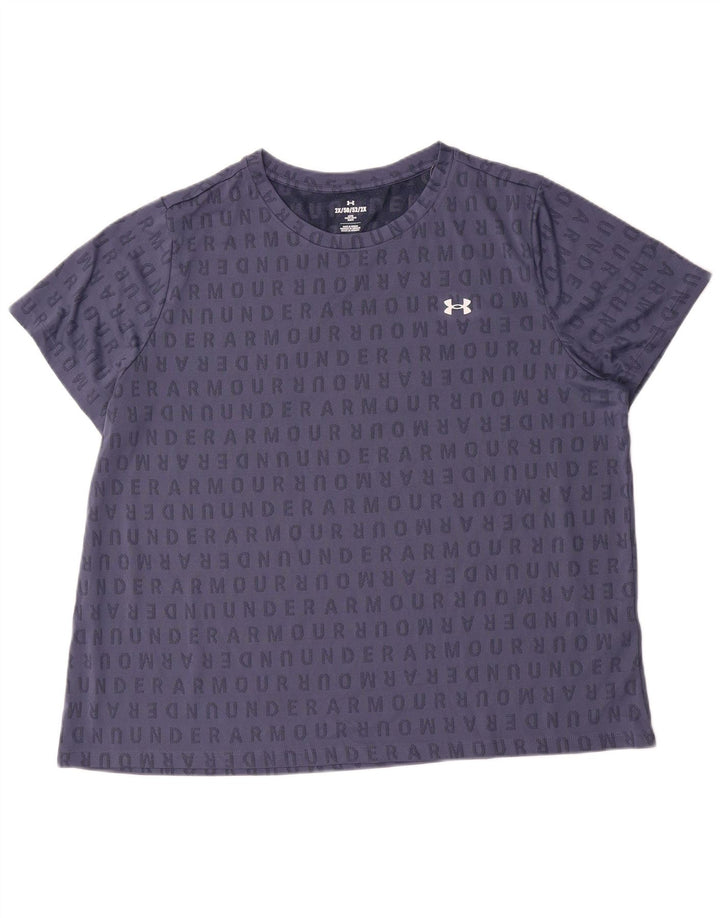 Under Armour Herren Grafik T-Shirt Top 2XL Marineblau Polyester