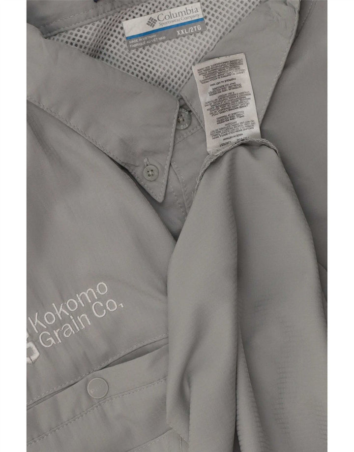 Columbia Herren Tamiami Kurzarmhemd 2XL Grau Polyester